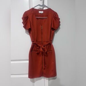 Jessica Simpson Rust Mini Dress with Belt